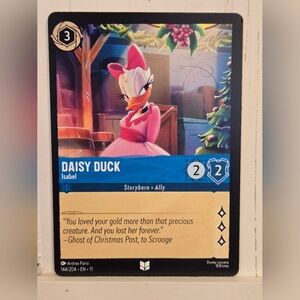 Disney Lorcana Winterspell TCG Daisy Duck Isabel 144/204 Chapter 11 Card